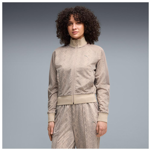 Puma Γυναικεία ζακέτα T7 Snake Print Short Track Top